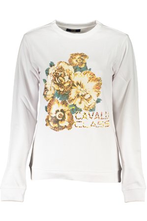Cavalli Class Felpa Senza Zip Donna Bianco