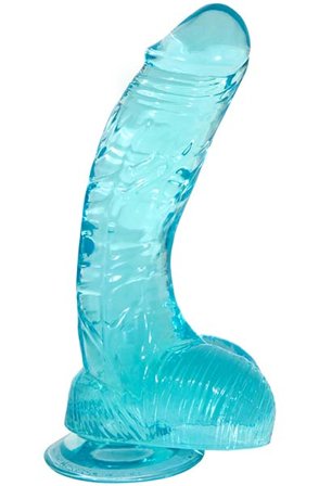 Crystal Pleasures Aqua Blue 20 cm - Woome.pl