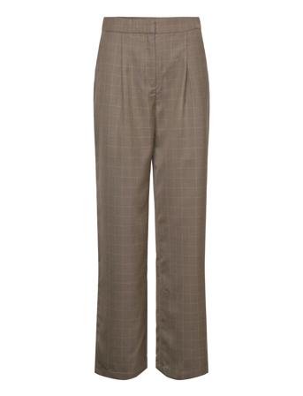 Yaskagga Hmw Pant S. Bottoms Trousers Wide Leg Brown YAS