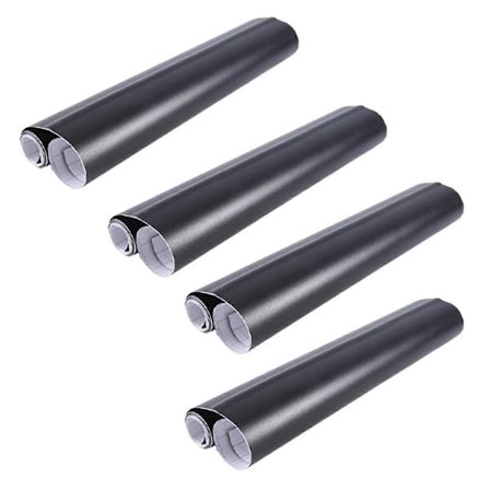 4 stk. 30x152 cm Mat Sort Vinyl Film Wrap Bil DIY Klistermærke