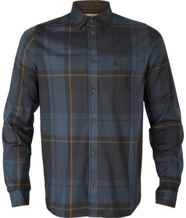 Härkila M's Akse Long-Sleeved Shirt Check Blackberry
