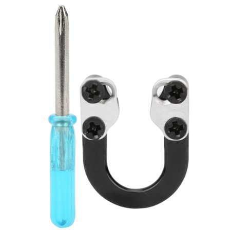 Metall D-ring skytebue tilbehør bueskyting utstyr med skrutrekker svart