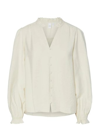 YAS Yaskaya Ls Shirt S. - Cream - 40