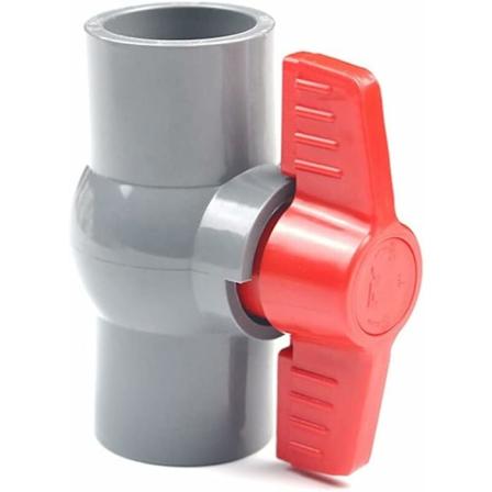 (φ40mm) PVC kuleventil, plast kuleventil, rette tilkoblinger f