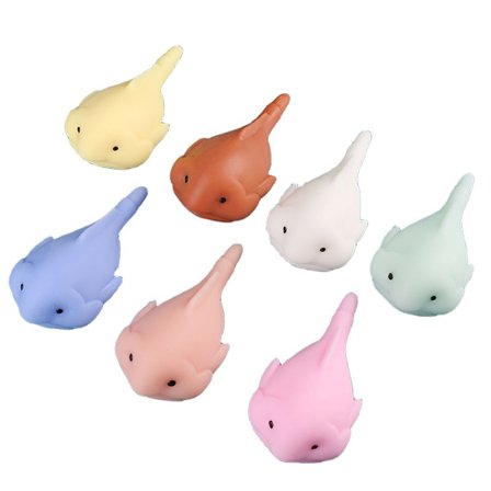 Søt fargerik stor stygg fisk monster klem for å lindre stress og ventilere blob fisk dekompresjonsleketøy