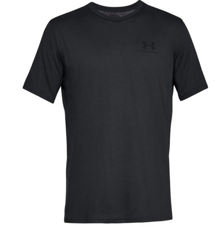 Under Armour Men's Sportstyle Left Chest Shortsleeve Men Short sleeved fitness sweater Black M