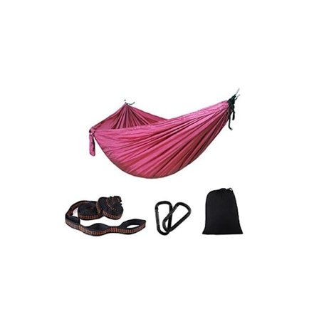 Kaksinkertainen riippumatto, 200 kg:n kantavuus, hengittävä riippumatto retkeilyyn, matkustamiseen, vaellukseen, puutarhaan, 270 x 140 cm, 