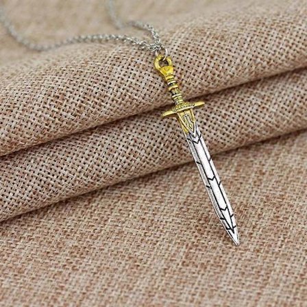 Populärt Högkvalitativt Halsband Percy Jackson Havets Monster Svärd Hänge Halsband För Män Och Kvinnor Smyckesgåvor-tfrf