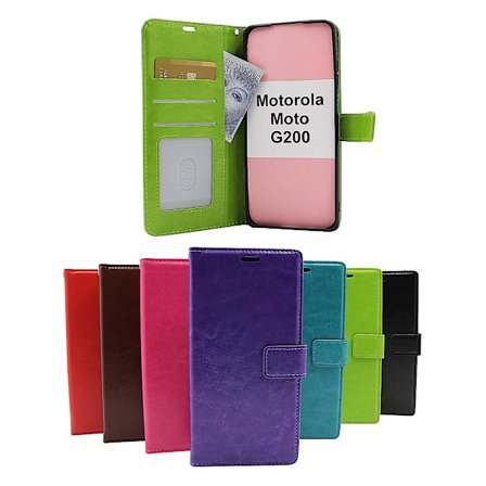Crazy Horse Wallet Motorola Moto G200