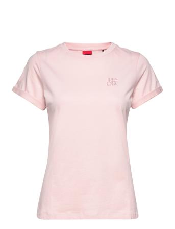 The Slim Tee 18 T-shirt Top Lyserød HUGO