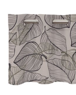 Rengaskappa Hugo painetulla lehtikuviolla Pellava