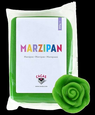 CACAS Marsipan Grønn 250g