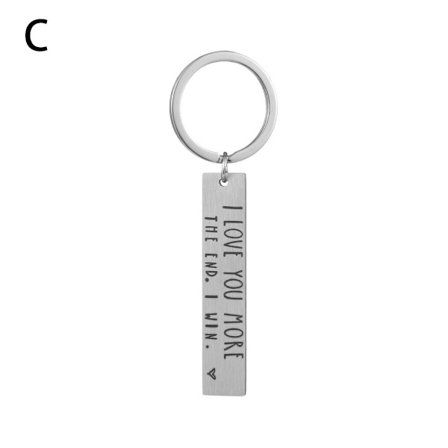 Bokstavsnyckelring Bokstavsnyckelring Jag älskar dig mer / mest