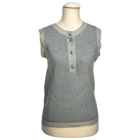 Chanel Vintage Pre-owned Cashmere toppe Grå, Dame
