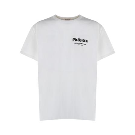 Alexander McQueen T-shirt vit, Herr, Herr, Storlek: S