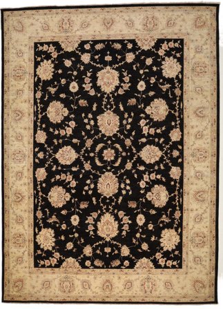 Hand Knotted Ziegler Fine Rug 302X418 Wool Beige/Brown Large