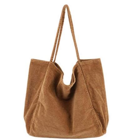 Funtlend Stor håndveske dame Skuldertaske Sladdveske Crossbody-veske dame Shoppingveske Damshopper 40 x 40 x 23 cm (beige)