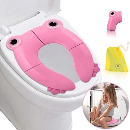 Foldbart babytoiletsædereduktion til rejser, bærbart børne-/spædbarns toilettræningssæde