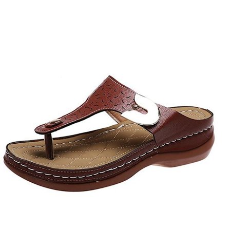 Dam Sandaler Mjuk Botten Kilar Skor Dam Sommar Sandaler Med .