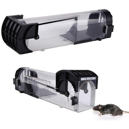 Hiirenpyydystin Elävä, Elävät Ansat Hiiret Uusiokäyttöiset Rotanloukut Hiirenpyydystin Villi Muovi Jyrsijöiden Torjunta Metsästysvarusteet Turvallinen