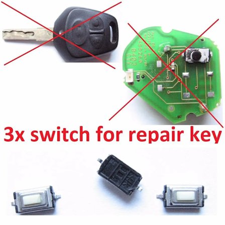 for PORSCHE BOXSTER 996 986 CARRERA 911 918 BRYTERKNAPP FJERNKONTROLL NØKKEL FOB REPARASJON