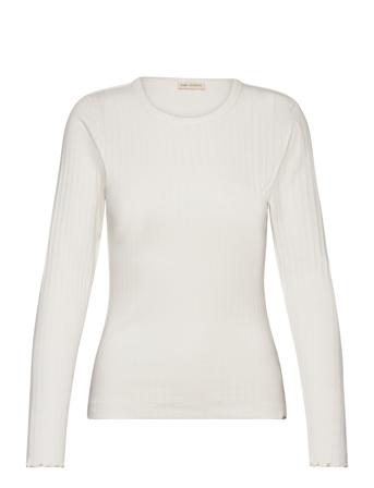 Esella Ls Top Gots Tops T-shirts & Tops Long-sleeved White Esme Studios