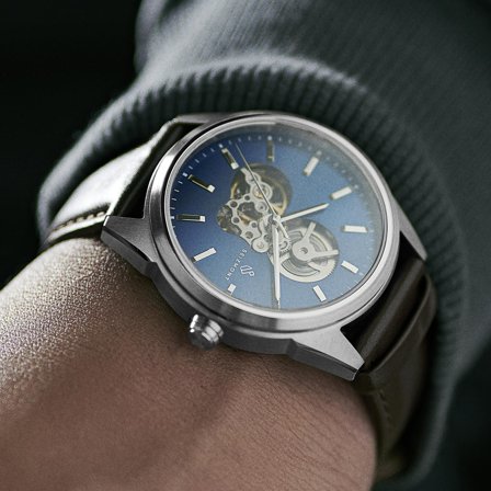 Montre squelette automatique Cor Kylo pour hommes - Montres squelettes