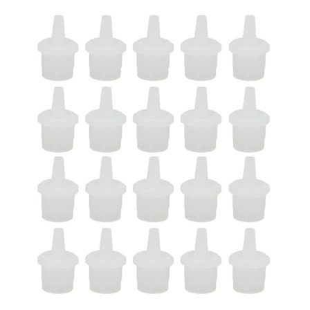 20 st ögonfranslim flaska munstycke ABS glansigt förlängningslim Ersättningsmunstycke för pigment