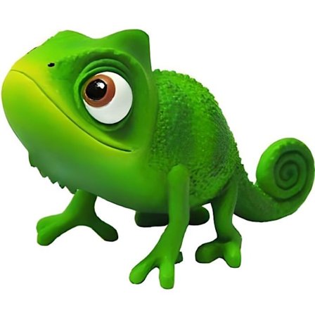 Pascal-hahmo 6 cm - Rapunzel - Disney Princess - Vihreä - Tyttö - Lapsi - Alkaen 3 vuotta