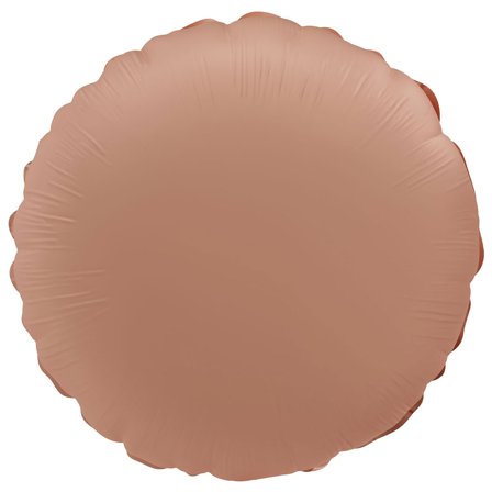 Rund Folieballong Gammelrosa Matt