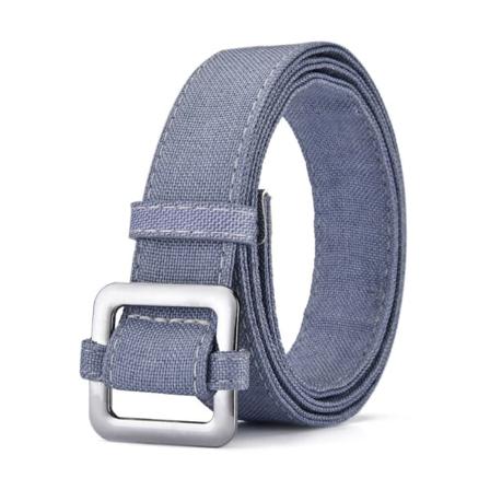 Denim Canvas Belte Legering Ikke-porøs Spenne Midjebånd LYSEBLA light blue