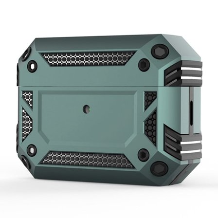 AirPods Pro 2 skyddsfodral med karbinhake - Grön