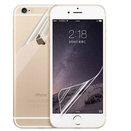 Mjukt Framsida & Baksida Skärmskydd PET 9H 0,2mm iPhone 8