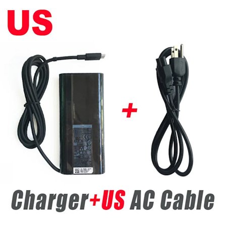 130W USB-C AC-adapter for Dell Latitude 7210, 7310, 7410, 9410, 9510, 5420, 5520, Type-C bærbar PC-strømforsyning, 20V, 6.5A