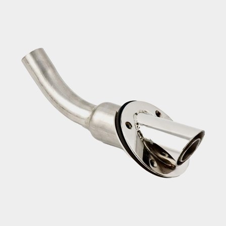 Passascafo per scarico riscaldatore diesel Eberspächer, Ø28 mm, acciaio inossidabile, argento