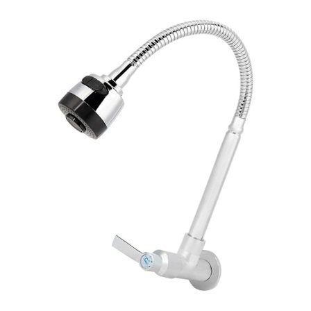 G1/2 tuuman kotitalouskeittiön yksi kylmävesihana 360° kääntyvä seinäkiinnitteinen hana - Täydellinen