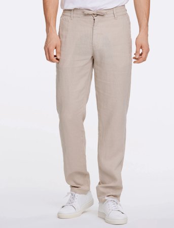 Lindbergh Linen Pants - Beige - XL