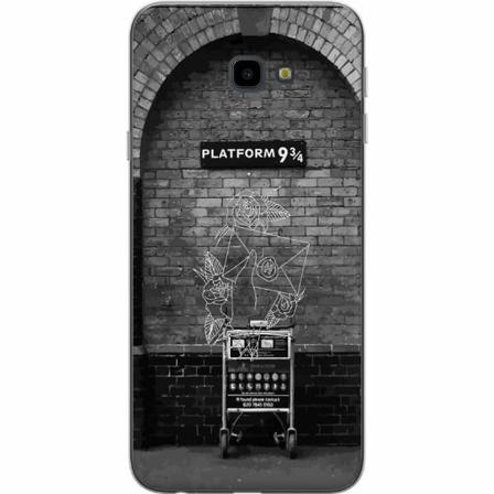 Samsung Galaxy J4+ Genomskinligt Skal Harry Potter Hogwarts Le