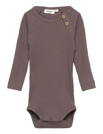 Nbmrajo Ls Slim Body Dec Lil Bodies Long-sleeved Brun Lil'Atelier