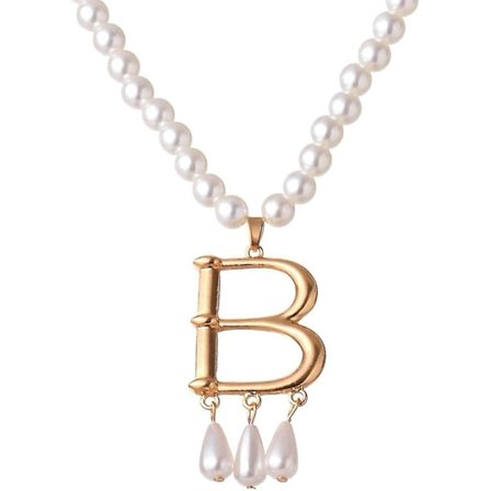 Faux Pearl Halskjede I Stilen Til Anne Boleyn