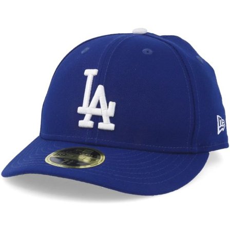 New Era - MLB Blå fitted Keps - Los Angeles Dodgers Authentic On-Field 59FIFTY Low Profile Royal Fitted @ Hatstore