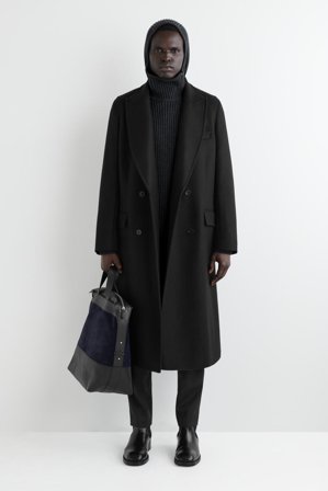 COS Homme Sweat À Capuche Épais En Maille De Coton Et Laine in Gris