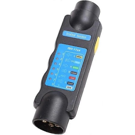 7-polig släpvagnstestare, 7-polig bilsläpvagnstestare, 12V släpvagn 7-polig testare lampor kretsledningar diagnostiska verktyg (7-polig 