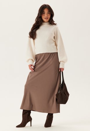 BUBBLEROOM Satin Midaxi Skirt Vaatteet