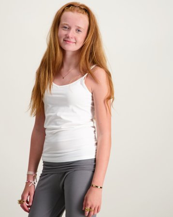 VERO MODA VMMAXI MY SOFT V SINGLET JRS GIRL NOOS Weiß Tops/Blusen Mädchen - Kids Brand Store
