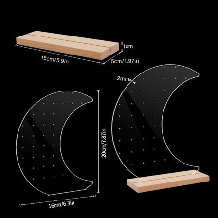 2 stk. smykkestativ øreringe organizer holder STIL 8 STIL 8