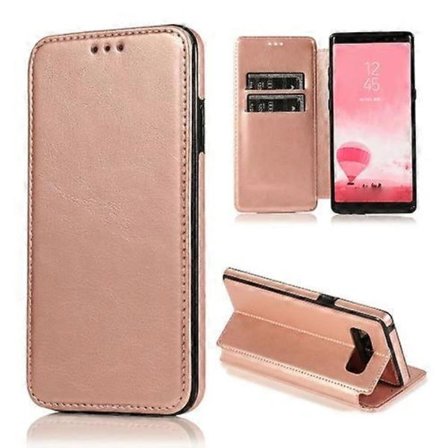 2025 Siste Modell for Samsung Galaxy Note8 Kortlomme Flip Lær Telefondeksel