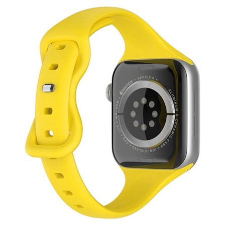 Apple Watch (41mm) yksinkertainen silikoninen ranneke - Keltainen