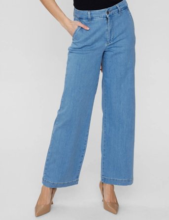 Nümph Nuamber Pants - Light Blue - Blue - 42