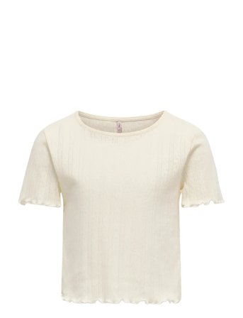 Kogcarlotta Life S/S Top Jrs Noos Cream Kids Only